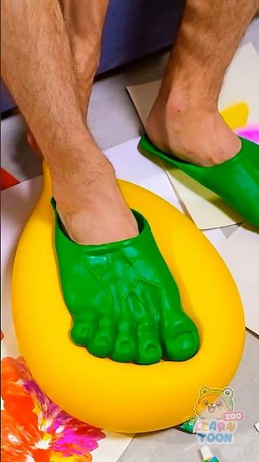 This Foot Art Idea is GENIUS! 👣💡 #kids #diy #creative