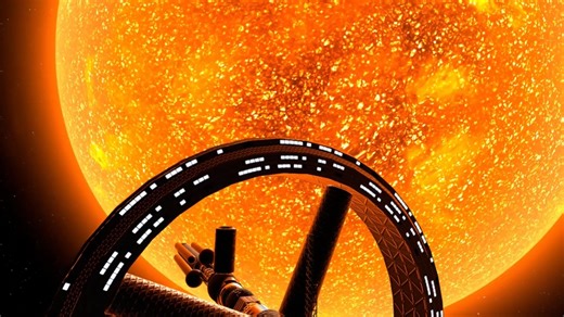 VR游戏Solara One 探索太空 进入恒星轨道空间站内部 星云恒星诞生地 空间站窗户