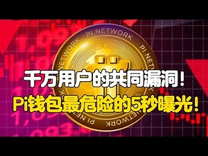 Pi Network：千万用户的共同漏洞！Pi钱包最危险的5秒曝光！