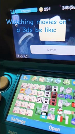 This is how I watch movies on my 3ds instead of my phone.