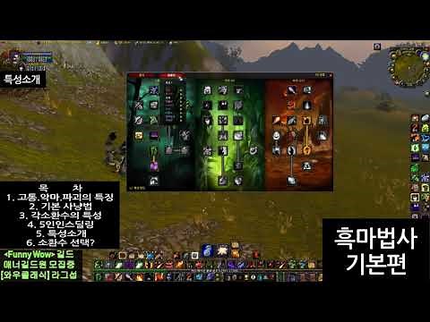 [와우클래식]흑마법사 기본편(와린이를 위한 )