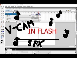 how to add a v cam and sound to flash