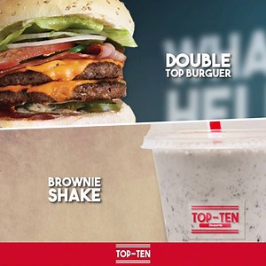 14K views · 46 reactions | Inició el fin de semana y te esperamos con tu familia en Top-Ten Y tu, ¿Ya acompañaste tu hamburguesa con nuestros Top-Ten Desserts? Top-Ten, The Right Way to eat a BURGER! 1. Av. Coruña N26-232 y Orellana (Frente a Seguros del Pichincha) 2. Brasil y América (Frente a Servipagos) | TopTen Burgers & Fries | Facebook