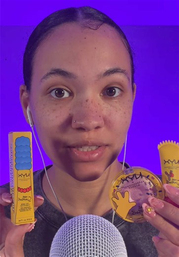 Simpson Themed Makeup ASMR: NYX Professional Makeup Brow Gel Try-On