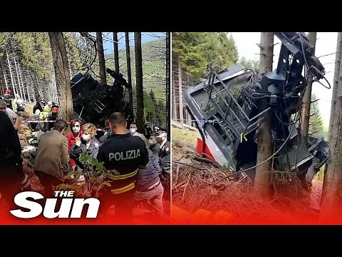 Italy cable car crash- At least 14 dead and child in hospital