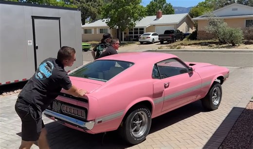 This Pink 1969 Shelby Mustang GT500 Is a One-of-None Playboy Tribute