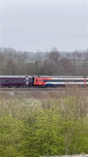 Old & new livery emr class 158’s, on the up Erewash near Clay cross north junction