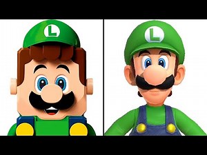 LEGO Luigi vs Luigi Comparison - Super Mario Party