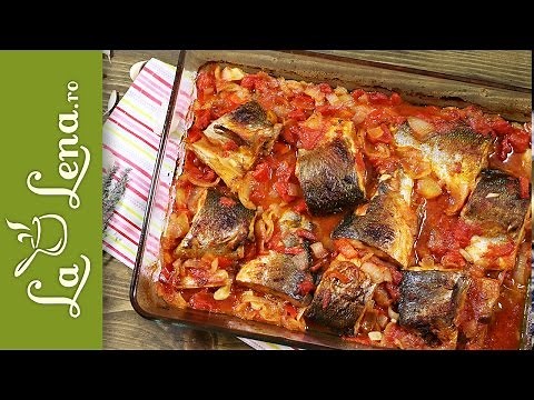 Plachie de peste la cuptor - reteta rapida, delicioasa si cu putin ulei!