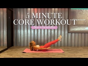 5 MINUTE PILATES INSPIRED CORE FLOW | SLOW & CONTROLLED | No equipment