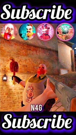 Mr meat hello neighbour and animtrnic night scared jump 😅✅#mrmeat #helloneighbor #shortsfeed #horror