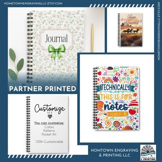 Personalized Floral Notebook: Pink Roses, Custom Name Spiral Journal