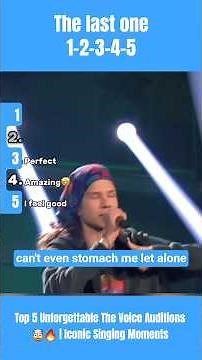 Top 5 Unforgettable The Voice Auditions 🤯🔥 | Iconic Sing Moments #viral #shorts #uk #usa #ranking