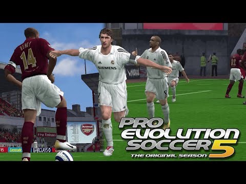 Pro Evolution Soccer 5 "Remasterizado" - PES 5 Original Season / Arsenal vs Real Madrid / GAMEPLAY