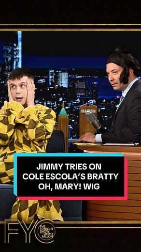 Jimmy Fallon Tries Cole Escola’s Bratty Broadway Wig