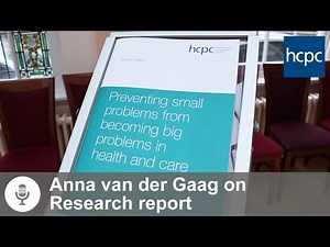 HCPC research report - Preventing small problems from becoming big problems in health and care