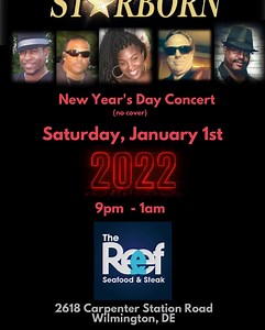 Live soul Band at The Reef tonight call for reservations 302-529-1985 option number two | The Reef Delaware