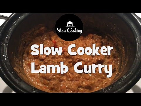 A Delicious Slow Cooker Lamb Curry