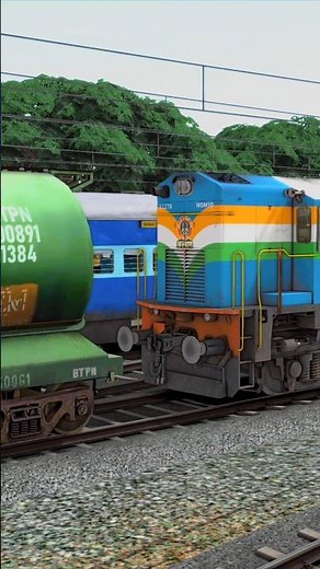 WDM3D Coupling Oil Tanker l Indian Train Simulator Games Video #trainsimulator #traingame\r#train