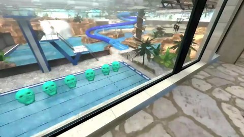 外星人入侵泳池 #gmod #逃离