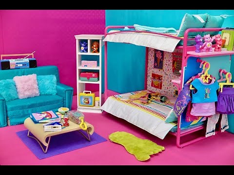 Opening American Girl Doll Courtney Whole World Collection With Pac Man!