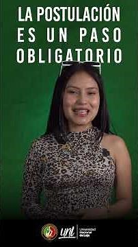 Etapa de postulación | #AdmisiónUNL