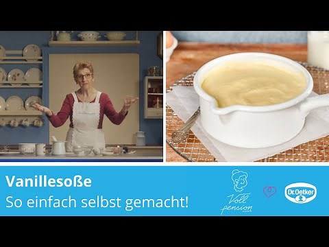Vanillesoße selber machen - in nur 15 Minuten am Tisch!