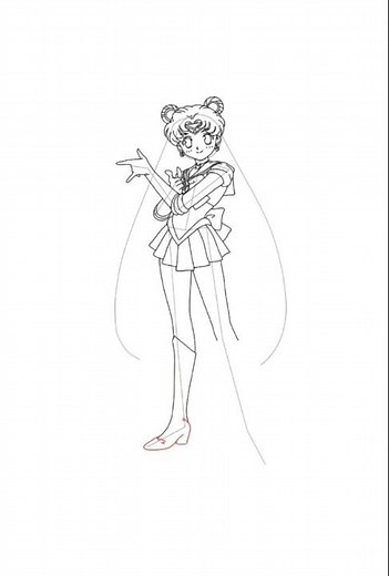 How to draw sailor moon step by step|Easy step by step drawing tutorial|Colorful Drawing