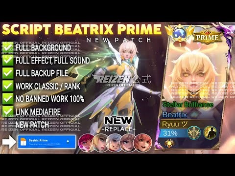NEW ‎Script Skin Beatrix Prime - Stellar Brilliance No Password | Full Effect Voice | Patch Terbaru