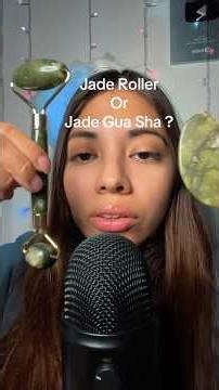 Jade Roller Or Jade Gua Sha? #asmr #asmrtriggers #tingles #sleepasmr