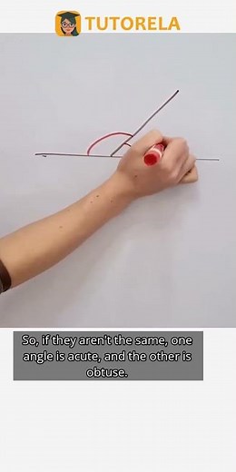 Adjacent Angles: Acute vs. Obtuse Explained #Math #ParallelAndPerpendicularLines