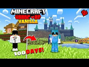 I Spend 100 Days in Minecraft Hardcore Vanilla Bedrock Edition.