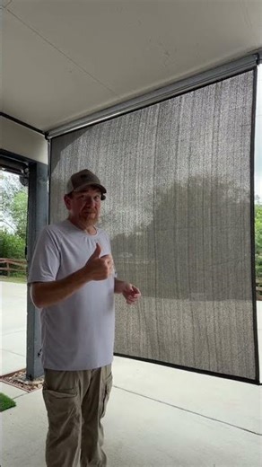 TLGREEN Outdoor Roller Sun Shade, HDPE Shade Cloth for Pergola Patio, Aluminum Tube with Cordless