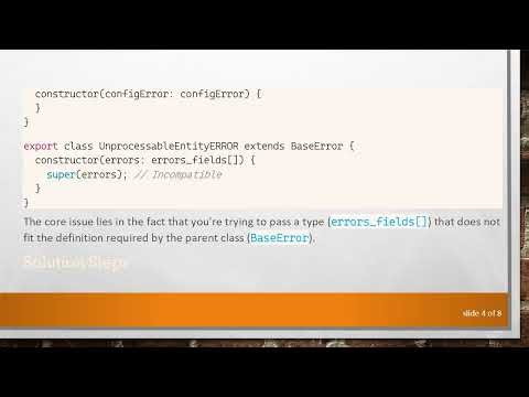 Custom Error Handling in TypeScript: Solving the Constructor Issue