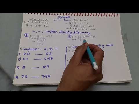 Decimal numbers | Convert in like decimal | Addition,Subtraction and Comparison @ EduLather