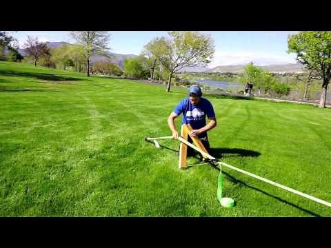 Setup a Slackline without Trees (using a Slackabout Kit)