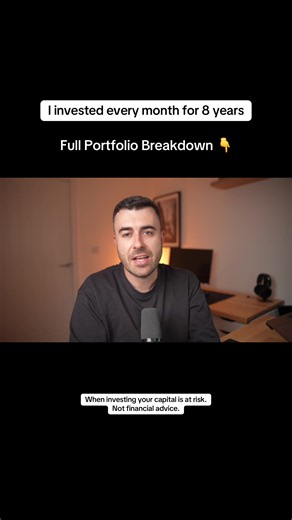 After investing every month for the last 8 years… Here’s a full breakdown of my portfolio 📈 #investing #personalfinance #learnontiktok Capital at risk. This is not financial advice. Terms apply.
