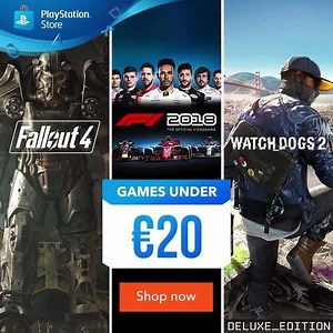 23K views · 189 reactions | Get hacking in Watch Dogs 2, take the podium in F1 2018 or befriend Dogmeat in Fallout 4 for less with the Games Under €20 offer on PS Store: https://play.st/2u4I4gq | PlayStation Europe | Facebook