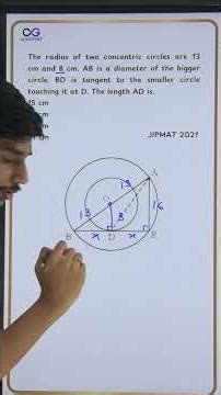JIPMAT 2021 | QA | Geometry | Circle | #shorts #jipmatexam #jipmat