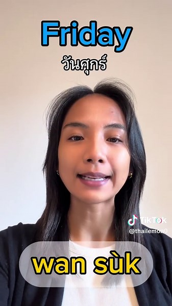 Learn the Days of the Week in Thai Language