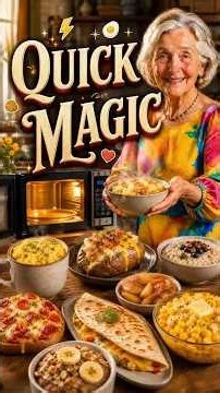 MICROWAVE MAGIC FAST MEALS IN MINUTES ⚡🍳 #grandma #shorts