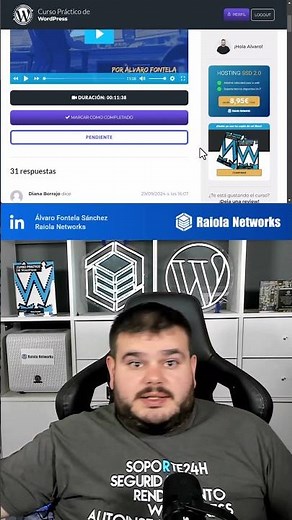 Curso de WordPress en vídeo de 20 horas GRATIS desde CERO #shorts #wordpress #curso