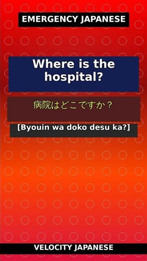 Japanese Learning: 5 Essential Emergency Japanese Phrases 🇯🇵