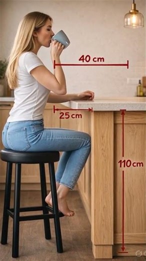 Modern Kitchen Island Design | Perfect Bar Stool Height Setup | USA Home Decor Ideas 🇺🇸