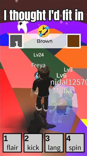 I thought I'd fit in 🤣 Roblox Funny moment