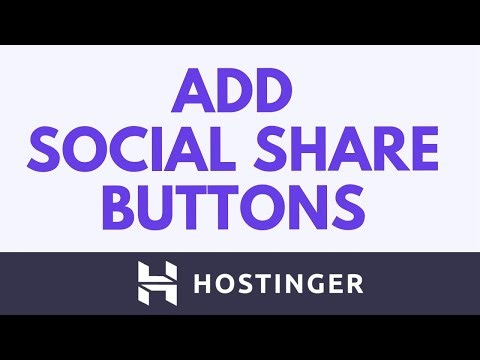 How To Add Social Share Buttons On Your Blog In Hostinger Website Builder
