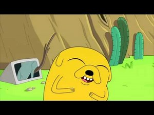 Jake The Dog laughing hysterically.