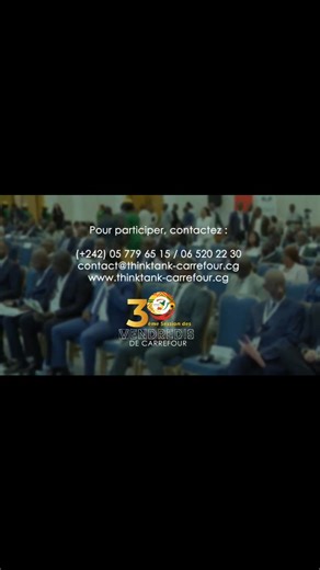 120 reactions · 3 comments | Découvrons ensemble le spot officiel de la 30ᵉ session des Vendredis de Carrefour, prévue les 4 et 5 décembre 2025 à Brazzaville, sous le patronage de Monsieur Bruno Jean Richard ITOUA, Président d’honneur du Think Tank CARREFOUR. | Think tank Carrefour | Facebook