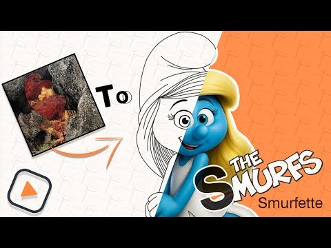 Digital Art Tutorial: The Smurfs From Cafe !!!