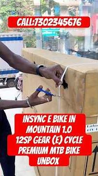 insync e bike in mountain 1.0 12sp Gear (E) cycle Premium mTB bikeUnbox